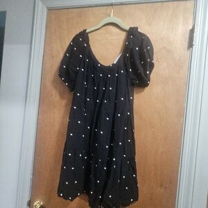 Black and White Polka Dot Dress Made In India Final Price